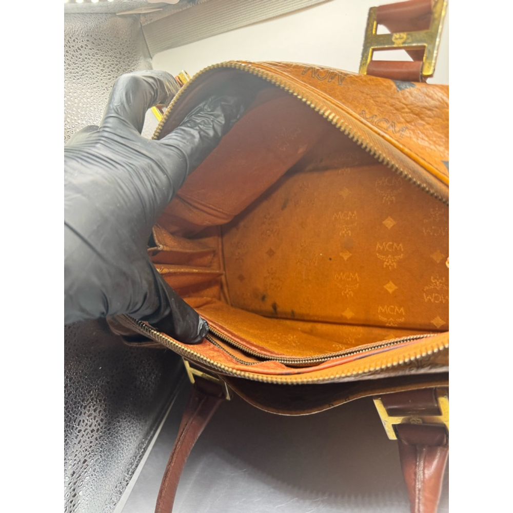 018. Vintage MCM Visetos Boston Bag (cognac) - Picture 4 of 15
